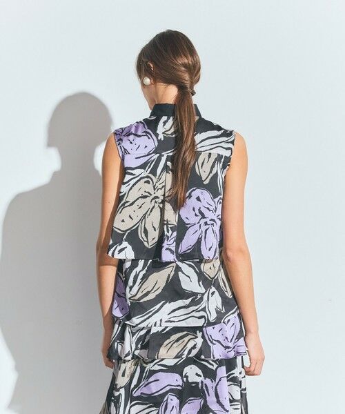 GRACE CONTINENTAL / グレースコンチネンタル シャツ・ブラウス | プリントレイヤードノースリーブ | 詳細7