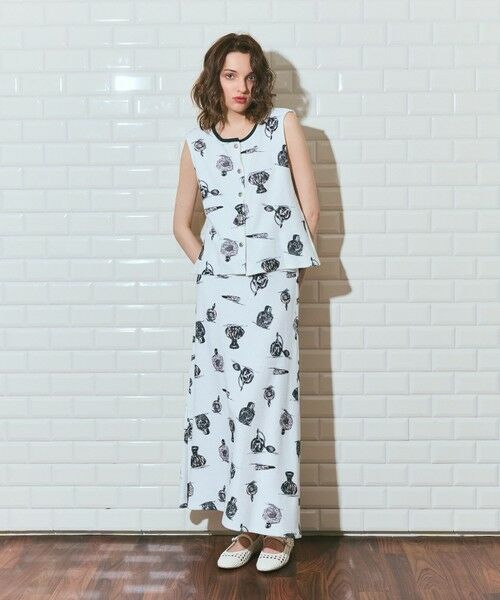 GRACE CONTINENTAL / グレースコンチネンタル その他トップス | パフュームプリントパイルトップ | 詳細2