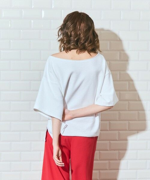 GRACE CONTINENTAL / グレースコンチネンタル カットソー | ナンバープリントループ裏毛トップ | 詳細3