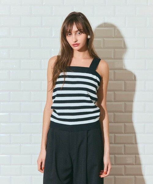 GRACE CONTINENTAL / グレースコンチネンタル キャミソール・チューブトップ | ボーダーニットキャミ | 詳細6
