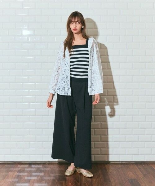 GRACE CONTINENTAL / グレースコンチネンタル その他トップス | コードレースフーディ | 詳細1