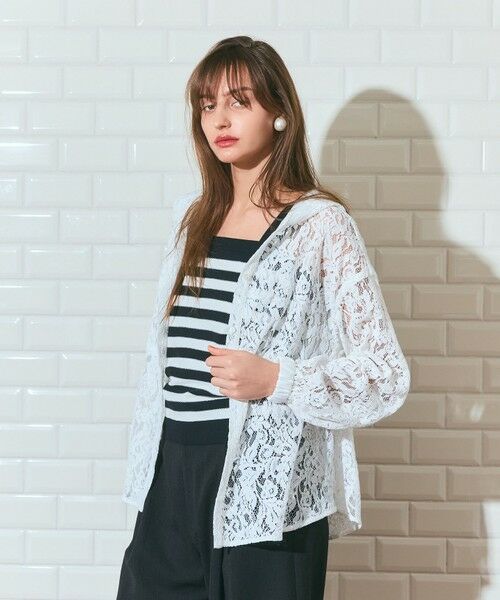 GRACE CONTINENTAL / グレースコンチネンタル その他トップス | コードレースフーディ | 詳細3