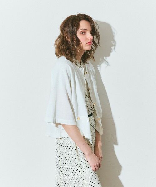 GRACE CONTINENTAL / グレースコンチネンタル カーディガン・ボレロ | ハイツイストコットンカーディガン | 詳細2