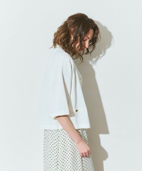 GRACE CONTINENTAL / グレースコンチネンタル カーディガン・ボレロ | ハイツイストコットンカーディガン | 詳細4