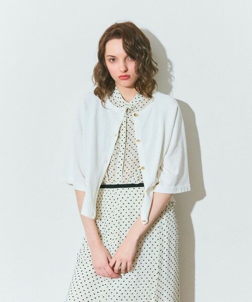GRACE CONTINENTAL / グレースコンチネンタル カーディガン・ボレロ | ハイツイストコットンカーディガン | 詳細6