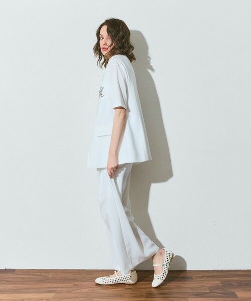 GRACE CONTINENTAL / グレースコンチネンタル ベスト | リネンタッチジレジャケット | 詳細2