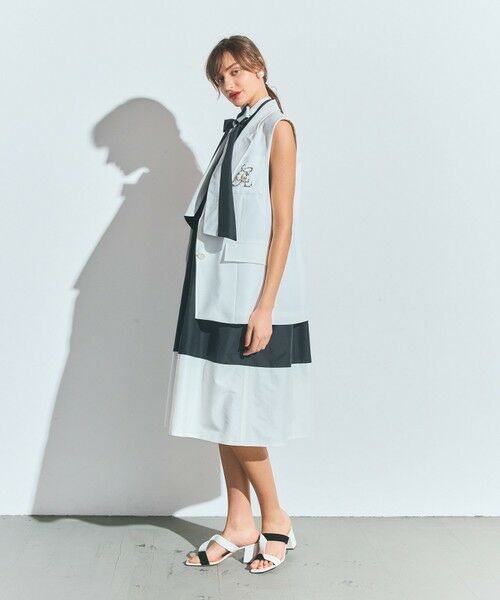 GRACE CONTINENTAL / グレースコンチネンタル ベスト | リネンタッチジレジャケット | 詳細6