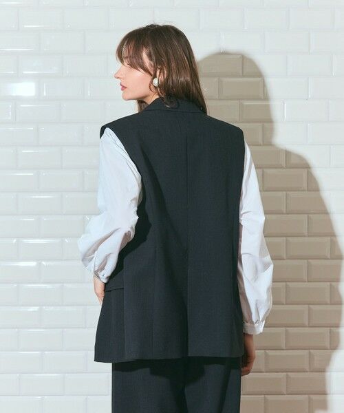 GRACE CONTINENTAL / グレースコンチネンタル ベスト | リネンタッチジレジャケット | 詳細11