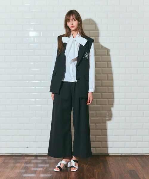 GRACE CONTINENTAL / グレースコンチネンタル ベスト | リネンタッチジレジャケット | 詳細12