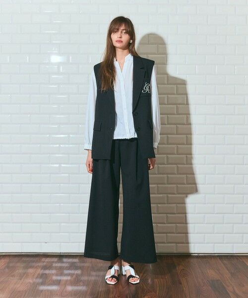 GRACE CONTINENTAL / グレースコンチネンタル ベスト | リネンタッチジレジャケット | 詳細13