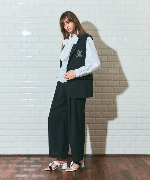 GRACE CONTINENTAL / グレースコンチネンタル ベスト | リネンタッチジレジャケット | 詳細9