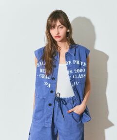 GRACE CONTINENTAL / グレースコンチネンタル ベスト | ヘリンボーンツイルジレ