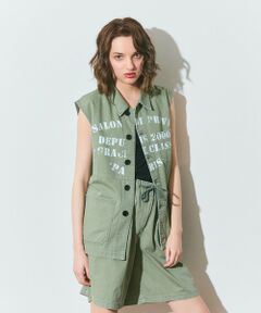 GRACE CONTINENTAL / グレースコンチネンタル ベスト | ヘリンボーンツイルジレ