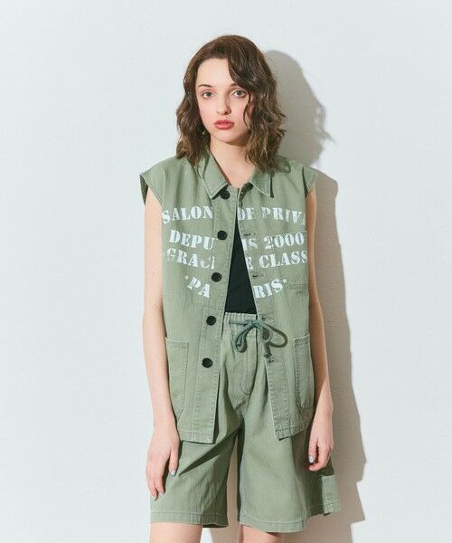 GRACE CONTINENTAL / グレースコンチネンタル ベスト | ヘリンボーンツイルジレ | 詳細9