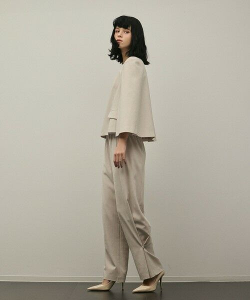 GRACE CONTINENTAL / グレースコンチネンタル ノーカラージャケット | トリアセケープスリーブジャケット | 詳細2