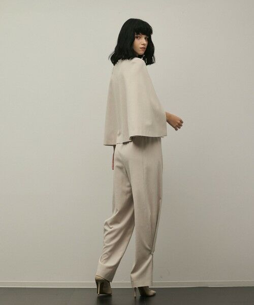 GRACE CONTINENTAL / グレースコンチネンタル ノーカラージャケット | トリアセケープスリーブジャケット | 詳細3