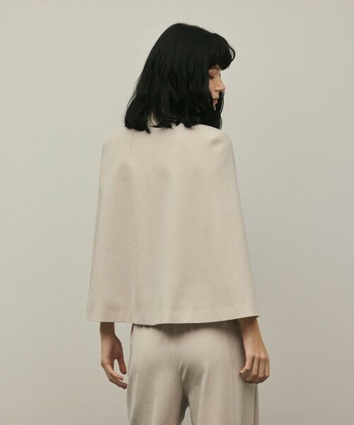 GRACE CONTINENTAL / グレースコンチネンタル ノーカラージャケット | トリアセケープスリーブジャケット | 詳細8