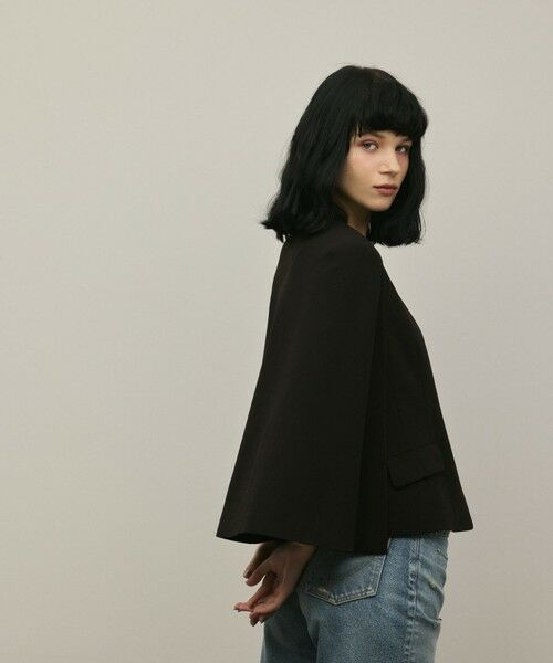 GRACE CONTINENTAL / グレースコンチネンタル ノーカラージャケット | トリアセケープスリーブジャケット | 詳細19