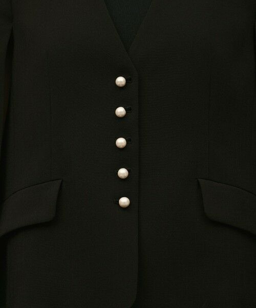 GRACE CONTINENTAL / グレースコンチネンタル ノーカラージャケット | トリアセケープスリーブジャケット | 詳細22