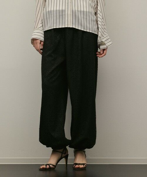 GRACE CONTINENTAL / グレースコンチネンタル その他パンツ | レースバルーンパンツ（ブラック）