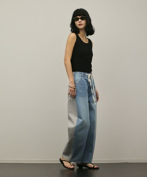 GRACE CONTINENTAL / グレースコンチネンタル デニムパンツ | コンビドロストデニムパンツ（ブルー）