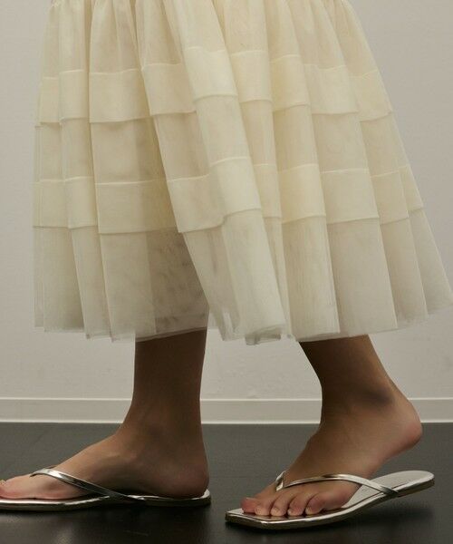 GRACE CONTINENTAL / グレースコンチネンタル ミニ・ひざ丈スカート | チュールティアードスカート | 詳細11