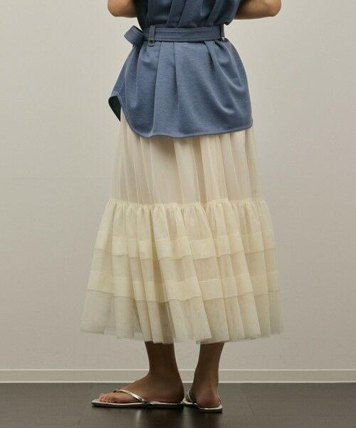 GRACE CONTINENTAL / グレースコンチネンタル ミニ・ひざ丈スカート | チュールティアードスカート | 詳細9