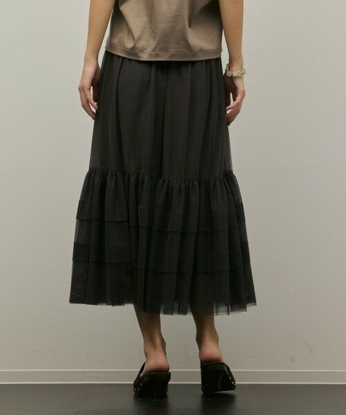 GRACE CONTINENTAL / グレースコンチネンタル ミニ・ひざ丈スカート | チュールティアードスカート | 詳細16