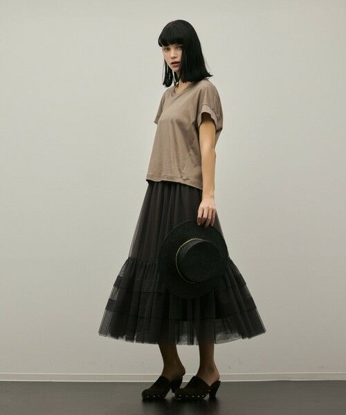 GRACE CONTINENTAL / グレースコンチネンタル ミニ・ひざ丈スカート | チュールティアードスカート | 詳細17