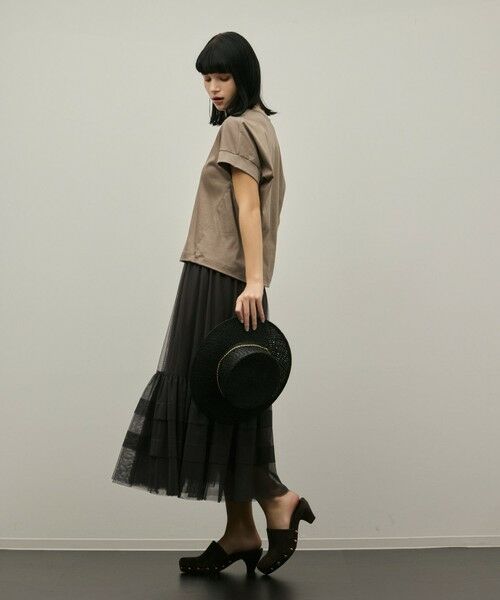 GRACE CONTINENTAL / グレースコンチネンタル ミニ・ひざ丈スカート | チュールティアードスカート | 詳細18