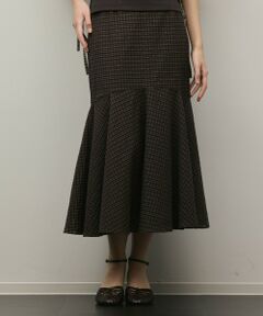 GRACE CONTINENTAL / グレースコンチネンタル ロング・マキシ丈スカート | 【スタイリスト木津明子さんインスタライブ紹介】チェックマーメイドスカート