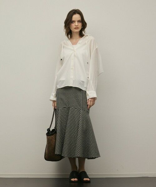 GRACE CONTINENTAL / グレースコンチネンタル ロング・マキシ丈スカート | 【スタイリスト木津明子さんインスタライブ紹介】チェックマーメイドスカート | 詳細1