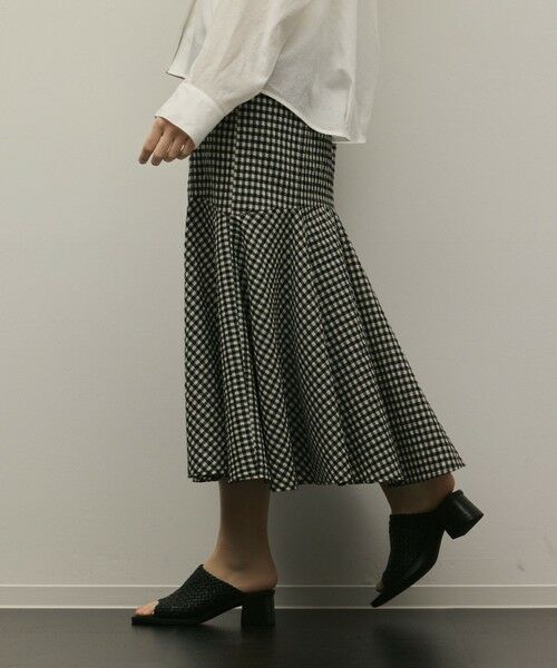 GRACE CONTINENTAL / グレースコンチネンタル ロング・マキシ丈スカート | 【スタイリスト木津明子さんインスタライブ紹介】チェックマーメイドスカート | 詳細5