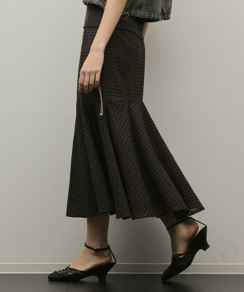 GRACE CONTINENTAL / グレースコンチネンタル ロング・マキシ丈スカート | 【スタイリスト木津明子さんインスタライブ紹介】チェックマーメイドスカート | 詳細11