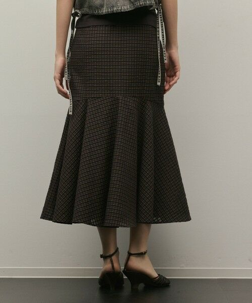 GRACE CONTINENTAL / グレースコンチネンタル ロング・マキシ丈スカート | 【スタイリスト木津明子さんインスタライブ紹介】チェックマーメイドスカート | 詳細12