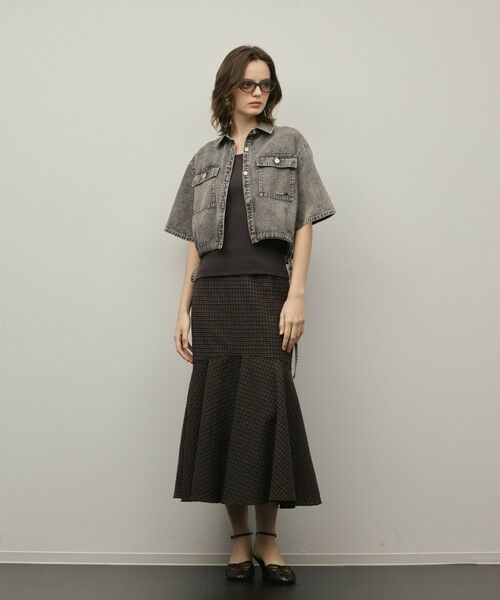 GRACE CONTINENTAL / グレースコンチネンタル ロング・マキシ丈スカート | 【スタイリスト木津明子さんインスタライブ紹介】チェックマーメイドスカート | 詳細7