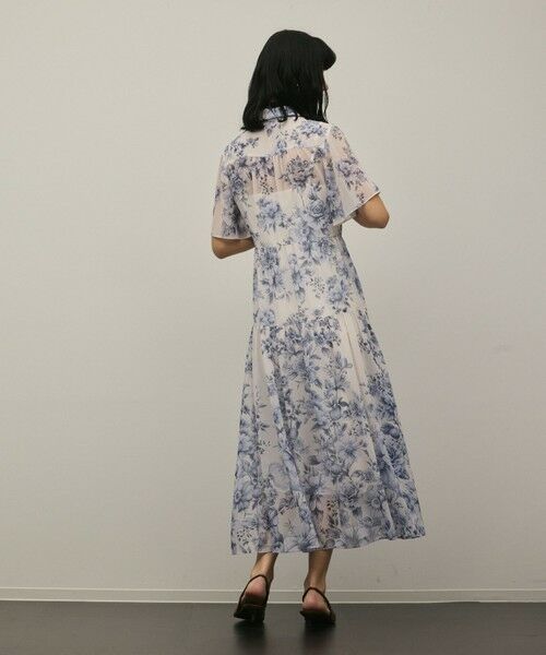 GRACE CONTINENTAL / グレースコンチネンタル ミニ丈・ひざ丈ワンピース | 【スタイリスト木津明子さんインスタライブ紹介】フラワープリントシャツフレアワンピース | 詳細17
