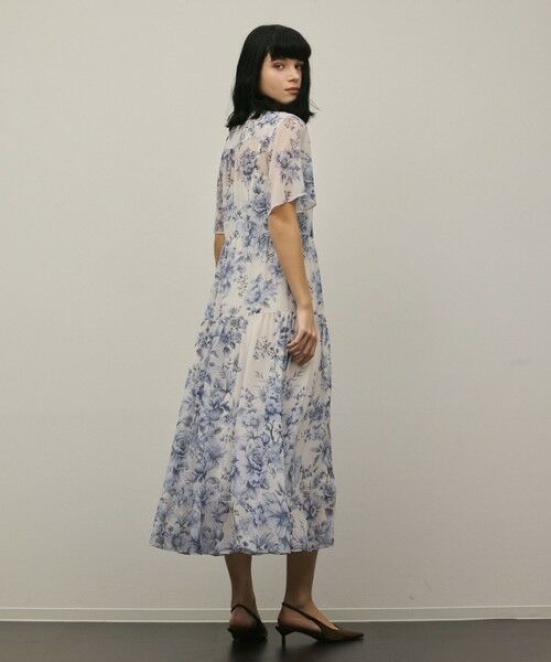 GRACE CONTINENTAL / グレースコンチネンタル ミニ丈・ひざ丈ワンピース | 【スタイリスト木津明子さんインスタライブ紹介】フラワープリントシャツフレアワンピース | 詳細18