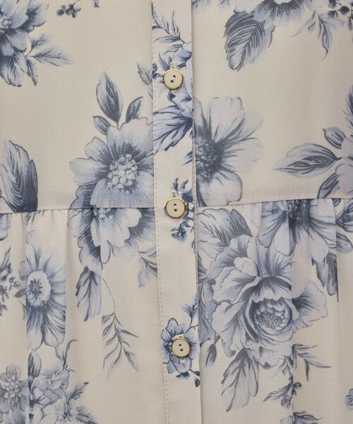 GRACE CONTINENTAL / グレースコンチネンタル ミニ丈・ひざ丈ワンピース | 【スタイリスト木津明子さんインスタライブ紹介】フラワープリントシャツフレアワンピース | 詳細25