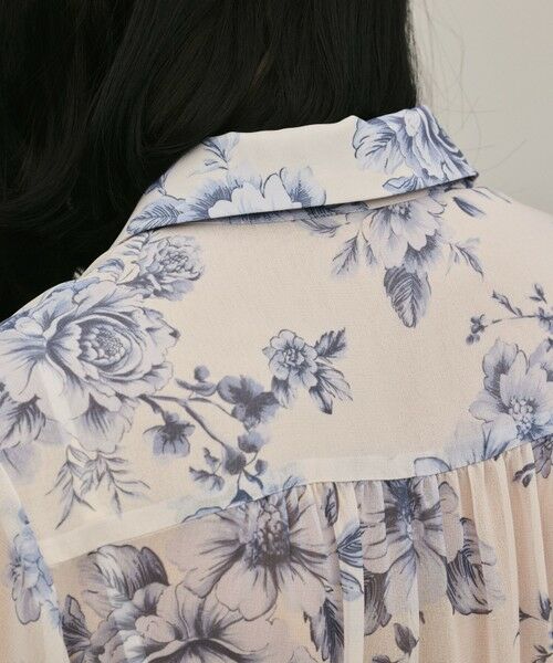 GRACE CONTINENTAL / グレースコンチネンタル ミニ丈・ひざ丈ワンピース | 【スタイリスト木津明子さんインスタライブ紹介】フラワープリントシャツフレアワンピース | 詳細27