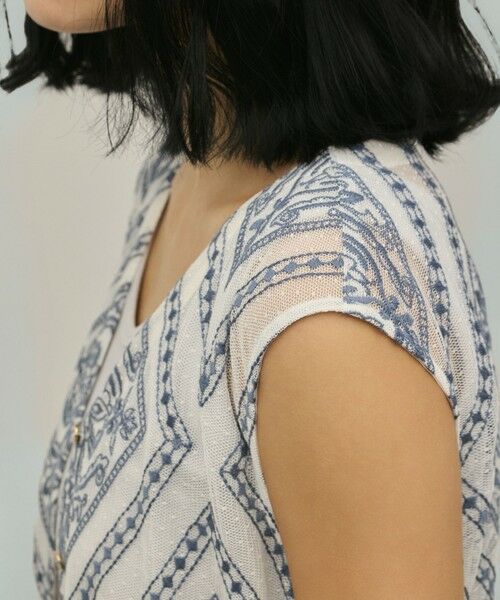 GRACE CONTINENTAL / グレースコンチネンタル ロング・マキシ丈ワンピース | 刺繍ジレワンピース | 詳細11