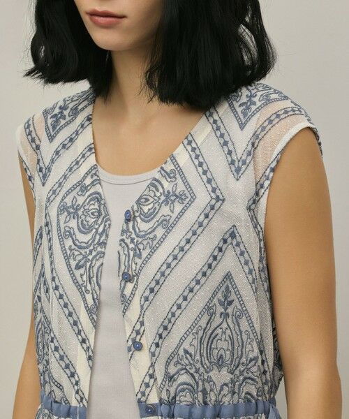 GRACE CONTINENTAL / グレースコンチネンタル ロング・マキシ丈ワンピース | 刺繍ジレワンピース | 詳細9