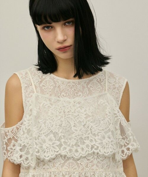 GRACE CONTINENTAL / グレースコンチネンタル その他トップス | レイヤードレーストップ | 詳細11