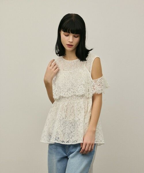 GRACE CONTINENTAL / グレースコンチネンタル その他トップス | レイヤードレーストップ | 詳細7