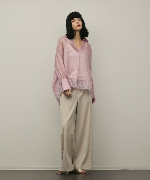 GRACE CONTINENTAL / グレースコンチネンタル シャツ・ブラウス | シアースキッパートップ（ピンク）