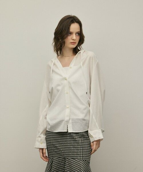 GRACE CONTINENTAL / グレースコンチネンタル シャツ・ブラウス | フードシャツ | 詳細1