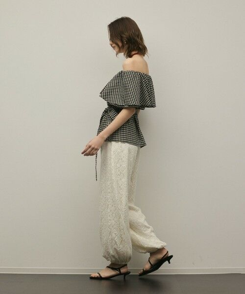 GRACE CONTINENTAL / グレースコンチネンタル シャツ・ブラウス | 【スタイリスト木津明子さんインスタライブ紹介】チェックケープブラウス | 詳細2