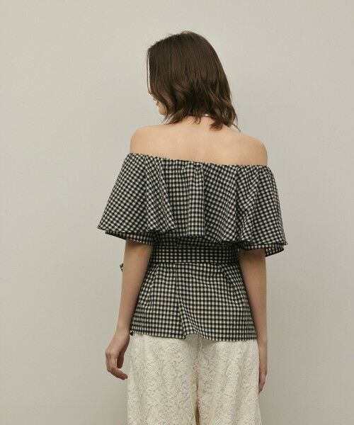 GRACE CONTINENTAL / グレースコンチネンタル シャツ・ブラウス | 【スタイリスト木津明子さんインスタライブ紹介】チェックケープブラウス | 詳細7