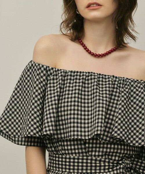 GRACE CONTINENTAL / グレースコンチネンタル シャツ・ブラウス | 【スタイリスト木津明子さんインスタライブ紹介】チェックケープブラウス | 詳細9