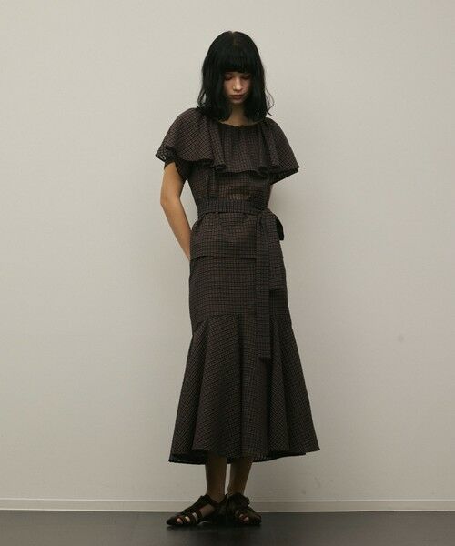 GRACE CONTINENTAL / グレースコンチネンタル シャツ・ブラウス | 【スタイリスト木津明子さんインスタライブ紹介】チェックケープブラウス | 詳細13